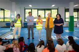 12:00 horas. CEIP Santiago Galas, Ruiloba
Los consejeros de Educaci&oacute;n y Formaci&oacute;n Profesional, Marina Lomb&oacute;, y de Desarrollo Rural, Agricultura, Pesca y Alimentaci&oacute;n, Guillermo Blanco, visitan este centro para conocer los resultados del programa educativo La Liga del Reciclaje. &copy; R.I. Rafi