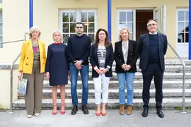 09:00 horas. Caballerizas de la Magdalena. Los consejeros de Educaci&oacute;n y Formaci&oacute;n Profesional, Marina Lomb&oacute;, y de Sanidad, Ra&uacute;l Pesquera, participan en la apertura del ciclo de Formaci&oacute;n 'Salud mental y bienestar emocional en el &aacute;mbito educativo'. 25 de abril de 2023 &copy; Ra&uacute;l Lucio
