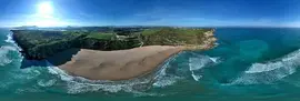 Panor&aacute;mica playa de Usgo