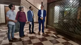 Urraca junto a Raul Pesquera Laura Romano y Borja Sainz Ahumada