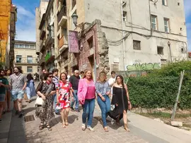 En primera l&iacute;nea, Carmen Mart&iacute;n, Alejandra Jacinto y M&oacute;nica Rodero