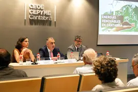 El consejero de Fomento, Ordenaci&oacute;n del Territorio y Medio Ambiente, Roberto Media, clausura las Jornadas `Energ&iacute;as Renovables en Cantabria&acute; de la CEOE-CEPYME Cantabria.
20 jul 23
