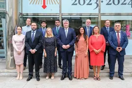 11:00 horas. Sala de Prensa del Gobierno. El consejero de Econom&iacute;a, Hacienda y Fondos Europeos, Luis &Aacute;ngel Ag&uuml;eros, preside la toma de posesi&oacute;n de altos cargos de su Consejer&iacute;a. 26 de julio de 2023 &copy; Ra&uacute;l Lucio