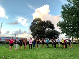 Grupo de mujeres participantes en las sesiones de Marcha N&oacute;rdica que se desarrollan en la actualidad
