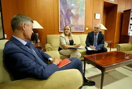 La consejera de Presidencia, Justicia, Seguridad y Simplificaci&oacute;n Administrativa, Isabel Urrutia, se re&uacute;ne con el presidente del Tribunal Superior de Justicia de Cantabria. 
13 SEP 23