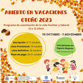ABIERTO EN VACACIONES OTO&Ntilde;O 2023