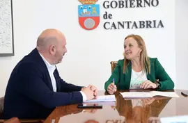 La consejera de Presidencia, Justicia, Seguridad y Simplificaci&oacute;n Administrativa, Isabel Urrutia, recibe al alcalde de Laredo 
24 oct 24