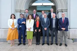 11:00 horas. Palacete del Embarcadero. La presidenta de Cantabria, Mar&iacute;a Jos&eacute; S&aacute;enz de Buruaga, asiste a la toma de posesi&oacute;n de C&eacute;sar D&iacute;az como presidente de la Autoridad Portuaria de Santander. 27 de octubre de 2023 &copy; Ra&uacute;l Lucio