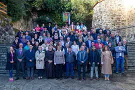 11:00 horas. Monasterio de Santo Toribio de Li&eacute;bana
La consejera de Cultura, Turismo y Deporte, Eva Guillermina Fern&aacute;ndez, y la presidenta de la Diputaci&oacute;n de Palencia, &Aacute;ngeles Armis&eacute;n, presiden el acto de hermanamiento de Cantabria y Palencia. 27 OCTUBRE 2023 &copy;&nbsp;Miguel De la Parra