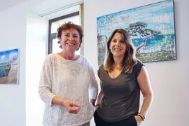 La alcaldesa, Mar&iacute;a Teresa Noceda Llano, junto a la concejala Mar&iacute;a Luisa Iglesias
