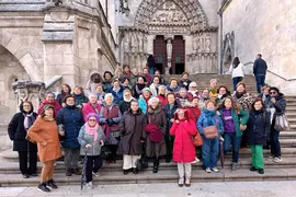 Mujeres participantes en la salida cultural a Burgos organizada por la Concejal&iacute;a de Mujer de Suances
