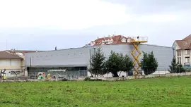 Cubierta pabell&oacute;n colegio Palacio de Noja