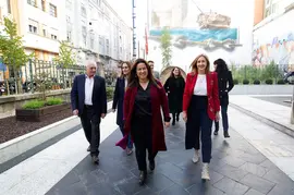 La consejera de Inclusi&oacute;n Social, Juventud, Familias e Igualdad, Bego&ntilde;a G&oacute;mez, informa, en rueda de prensa, de los presupuestos de su departamento para 2024. 
6 NOV 23