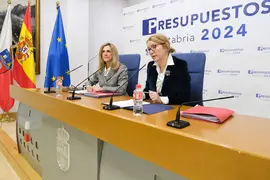 10:30 horas. Sala de Prensa del Gobierno de Cantabria. La consejera de Cultura, Turismo y Deporte, Eva Guillermina Fern&aacute;ndez, informa, en rueda de prensa, de los presupuestos de su departamento para 2024. 7 de noviembre de 2023 &copy; Ra&uacute;l Lucio