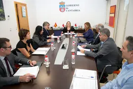 Gobierno de Cantabria. 6&ordf; planta. 
La consejera de Presidencia, Justicia, Seguridad y Simplificaci&oacute;n Administrativa, Isabel Urrutia, preside el Grupo de Trabajo de la Justicia Gratuita.
NR
13 NOV 23