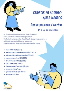 CARTEL CURSO MENTOR EN ABIERTO - DIC 2023