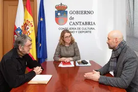 11.30.- Despacho de la consejera
La consejera de Cultura, Turismo y Deporte, Eva Guillermina Fern&aacute;ndez, se re&uacute;ne con el alcalde de Puente Viesgo, &Oacute;scar Villegas.