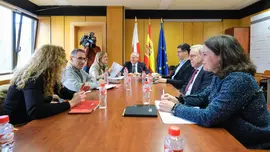 12:30 horas. Direcci&oacute;n General de Trabajo, Econom&iacute;a Social y Empleo Aut&oacute;nomo. Edificio Macho, 3&ordf; planta. El consejero de Industria, Empleo, Innovaci&oacute;n y Comercio, Eduardo Arasti, preside la Comisi&oacute;n Permanente del Di&aacute;logo Social. 9 de febrero de 2024 &copy; Ra&uacute;l Lucio