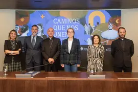 12:00 horas. Palacio de Festivales de Cantabria. Sala 30 a&ntilde;os 
La consejera de Cultura, Turismo y Deporte, Eva Guillermina Fern&aacute;ndez; la directora territorial de la Fundaci&oacute;n "la Caixa" en Asturias y Cantabria, Irene Agudo, y el obispo de Santander, Arturo Ros, presentan, en rueda de prensa, el ciclo 'Caminos que nos unen. M&uacute;sica y Patrimonio 2024'.