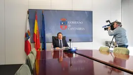 16:30 horas. Sala de Reuniones de la Consejer&iacute;a de Desarrollo Rural, Ganader&iacute;a, Pesca y Alimentaci&oacute;n(3&ordf; planta). El consejero de Desarrollo Rural, Ganader&iacute;a, Pesca y Alimentaci&oacute;n, Pablo Palencia, participa por videoconferencia en el Consejo Consultivo de Pol&iacute;tica Agr&iacute;cola para Asuntos Comunitarios. 19 de febrero de 2024 &copy; Ra&uacute;l Lucio