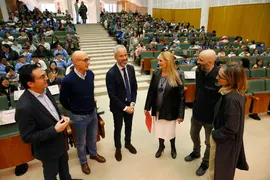 El consejero de Educaci&oacute;n, Formaci&oacute;n Profesional y Universidades, Sergio Silva, asiste al D&iacute;a de las Letras. 
21 FEB 24