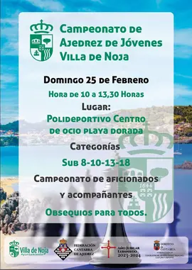 Cartel Campeonato de Ajedrez de J&oacute;venes