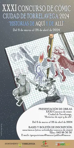 Cartel Concurso c&oacute;mic Torrelavega 2024