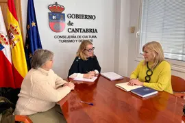 10:30.- Despacho de la consejera 
La consejera de Cultura, Turismo y Deporte, Eva Guillermina Fern&aacute;ndez, recibe a la alcaldesa de Polanco.  5 MARZO 2024 &copy; Gobierno Cantabria