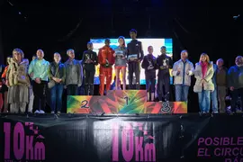 19:00 horas. Laredo. Parque de los Tres Pescadores. La consejera de Cultura, Turismo y Deporte, Eva Guillermina Fern&aacute;ndez, participa en la entrega de premios de la XXI edici&oacute;n de los 10 Kil&oacute;metros Villa de Laredo. 16 de marzo de 2024 &copy; Ra&uacute;l Lucio