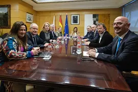 8:45 horas. Gobierno de Cantabria. La presidenta de Cantabria, Mar&iacute;a Jos&eacute; S&aacute;enz de Buruaga, preside la reuni&oacute;n extraordinaria del Consejo de Gobierno. 10 de noviembre de 2023 &copy; Ra&uacute;l Lucio