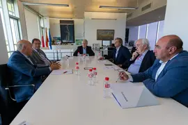12.30.- Despacho del consejero
El consejero de Industria, Empleo, Innovaci&oacute;n y Comercio, Eduardo Arasti, se re&uacute;ne con el Comit&eacute; de Expertos de Sodercan.  23 MAYO 2024 &copy; Miguel De la Parra