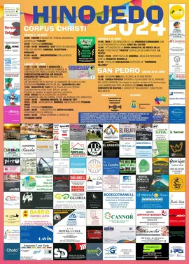 Cartel Fiestas Corpus Hinojedo 2024