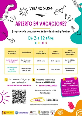 CARTEL_AYTO TORRELAVEGA_ABIERTO EN VACACIONES_2024 (Cartel)