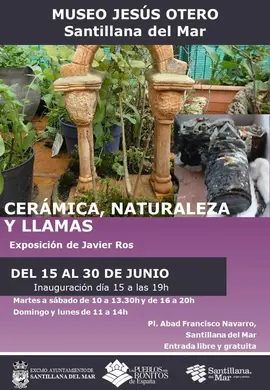 CARTEL 'CER&Aacute;MICA, NATURALEZA Y LLAMAS'