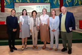 13:00 horas. Palacio de Festivales, Sala Mar&iacute;a Blanchard

La consejera de Cultura, Turismo y Deporte, Eva Guillermina Fern&aacute;ndez, junto a la presidenta de la Fundaci&oacute;n Alb&eacute;niz, Paloma O&rsquo;Shea, presenta, en rueda de prensa, el Encuentro de M&uacute;sica y Academia de Santander 2024.
