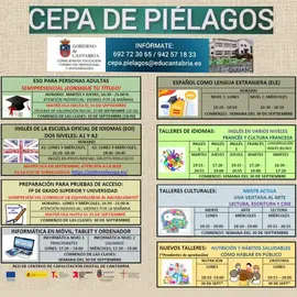 web CARTEL OFERTA EDUCATIVA CEPA PI&Eacute;LAGOS 2024-2025