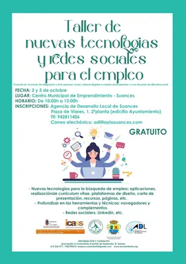 Cartel Taller Nuevas Tecnolog&iacute;as Octubre ADL