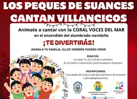 Cartel Villancicos Coral Voces del Mar y los ni&ntilde;os
