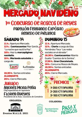 CARTEL MERCADO NAVIDE&Ntilde;O RENEDO PI&Eacute;LAGOS 2024