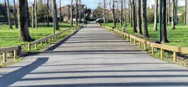 Parque de El Espada&ntilde;al con el vallado perimetral instalado