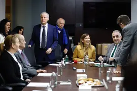 CIUDAD DE M&Eacute;XICO (M&Eacute;XICO), 13/01/2025 .-  La presidenta de Cantabria Mar&iacute;a Jose Saenz de Buraga (c) hoy en Ciudad de M&eacute;xico (M&eacute;xico) EFE/S&aacute;shenka Guti&eacute;rrez