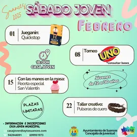 Cartel S&aacute;bado Joven Febrero