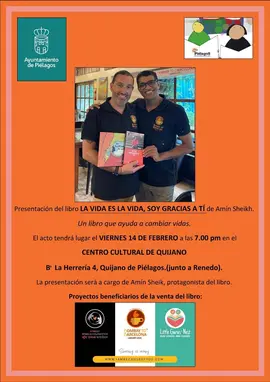 CARTEL PRESENTACI&Oacute;N 'LA VIDA ES LA VIDA, SOY GRACIAS A TI'