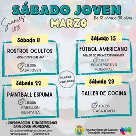 Programa S&aacute;bado Joven Marzo 2025