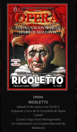 hasta 8 marzo inclusive &oacute;pera