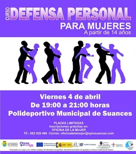 cartel defensa personal mujeres