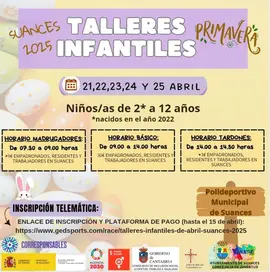 Cartel Talleres Infantiles de Primavera