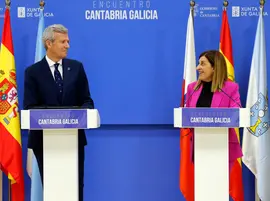 La presidenta de Cantabria, Mar&iacute;a Jos&eacute; S&aacute;enz de Buruaga, recibe al presidente de la Xunta de Galicia, Alfonso Rueda.

A las 11:15 horas, en la Sala de Prensa del Gobierno, ambos presidentes firmar&aacute;n una declaraci&oacute;n institucional e informar&aacute;n del contenido de la misma.

4 abr 05