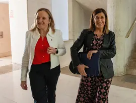 La presidenta de Cantabria, Mar&iacute;a Jos&eacute; S&aacute;enz de Buruaga, acompa&ntilde;ada de los consejeros, asiste a la sesi&oacute;n plenaria.

17 mar 25