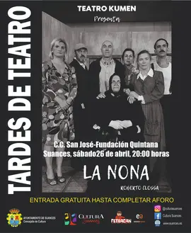Cartel Tardes de Teatro La Nona